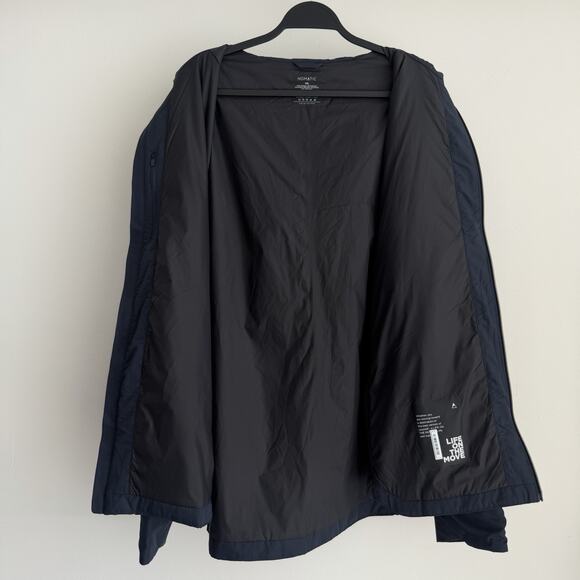 Nomatic Outset Jacket Mens XXL Navy Hoodie Full Zip Lightweight Travel Pillow - Picture 5 of 11
